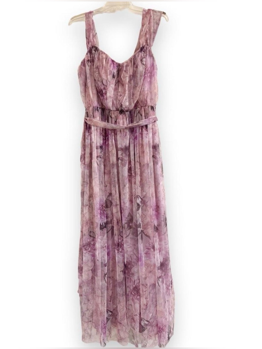 Candalite Floral Chiffon Maxi Dress - Women's